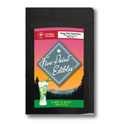 THC 100mg Lime & Mint Mojito Gummies – (Five Point Edibles)