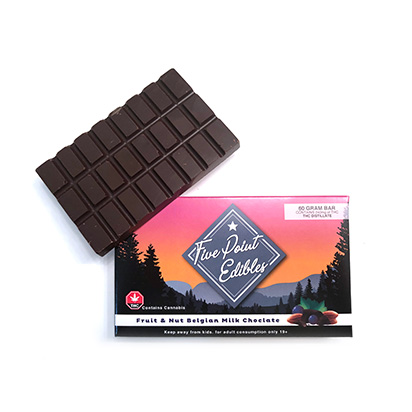 THC Fruits & Nuts Chocolate Bar (Five Point Edibles)